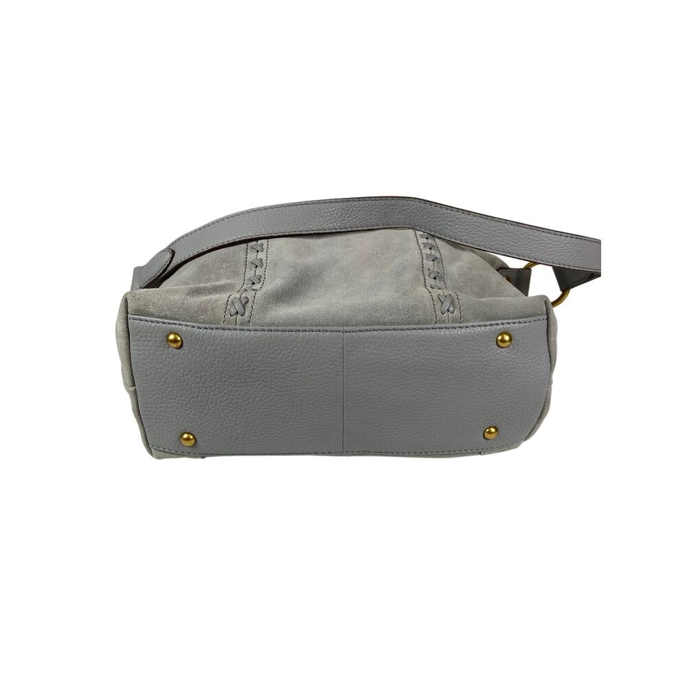 Aimee Kestenberg Mini Hudson Leather Satchel Gray - Picture 3 of 15